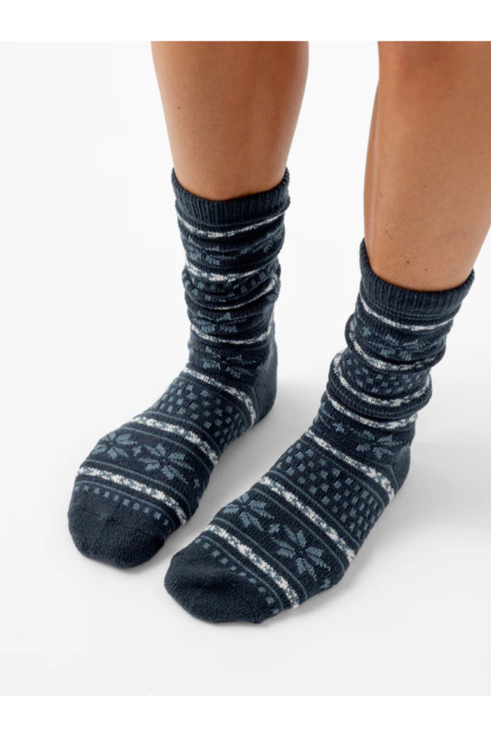The Fair Isle Plush Lounge Sock