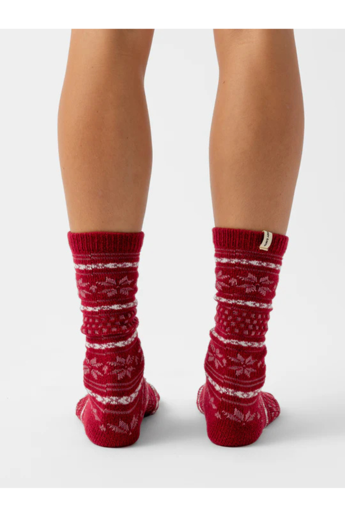 The Fair Isle Plush Lounge Sock