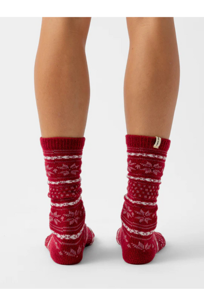 The Fair Isle Plush Lounge Sock