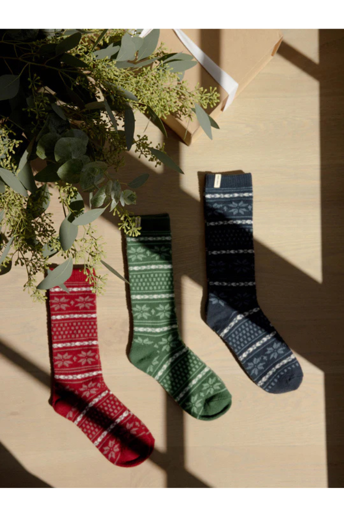 The Fair Isle Plush Lounge Sock