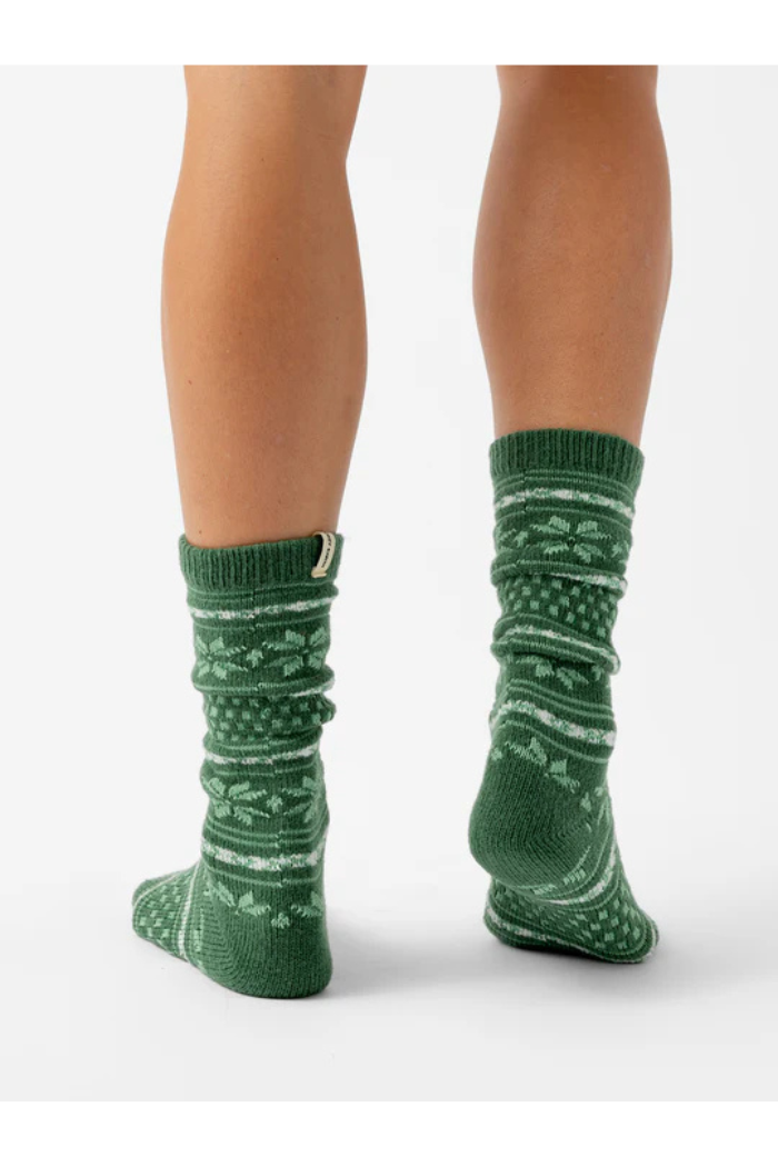 The Fair Isle Plush Lounge Sock