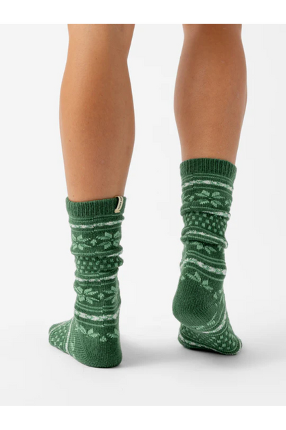 The Fair Isle Plush Lounge Sock