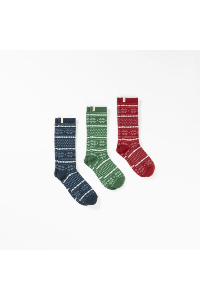 The Fair Isle Plush Lounge Sock