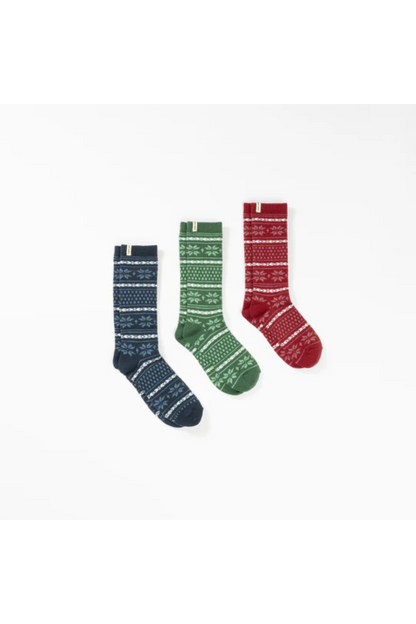 The Fair Isle Plush Lounge Sock