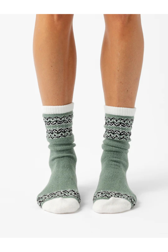 The Fair Isle Plush Lounge Sock