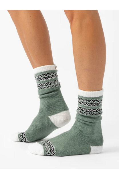 The Fair Isle Plush Lounge Sock