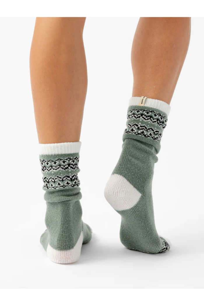 The Fair Isle Plush Lounge Sock