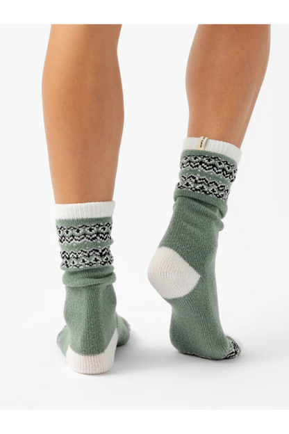 The Fair Isle Plush Lounge Sock