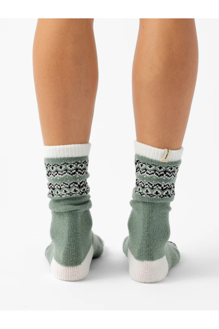 The Fair Isle Plush Lounge Sock