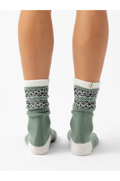 The Fair Isle Plush Lounge Sock