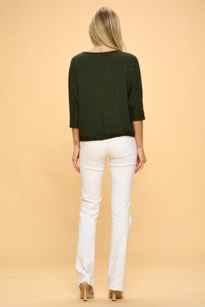 Grommet Neck Top