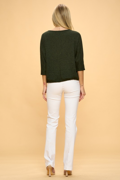 Grommet Neck Top
