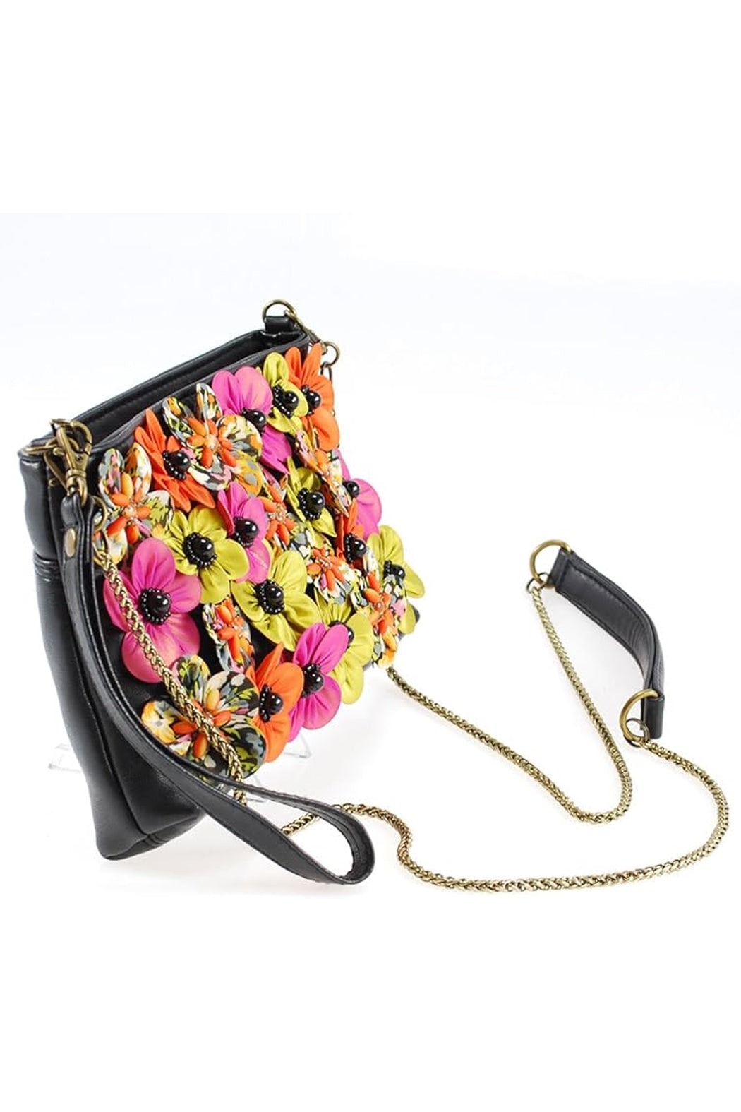Flower Child Mini Beaded Crossbody