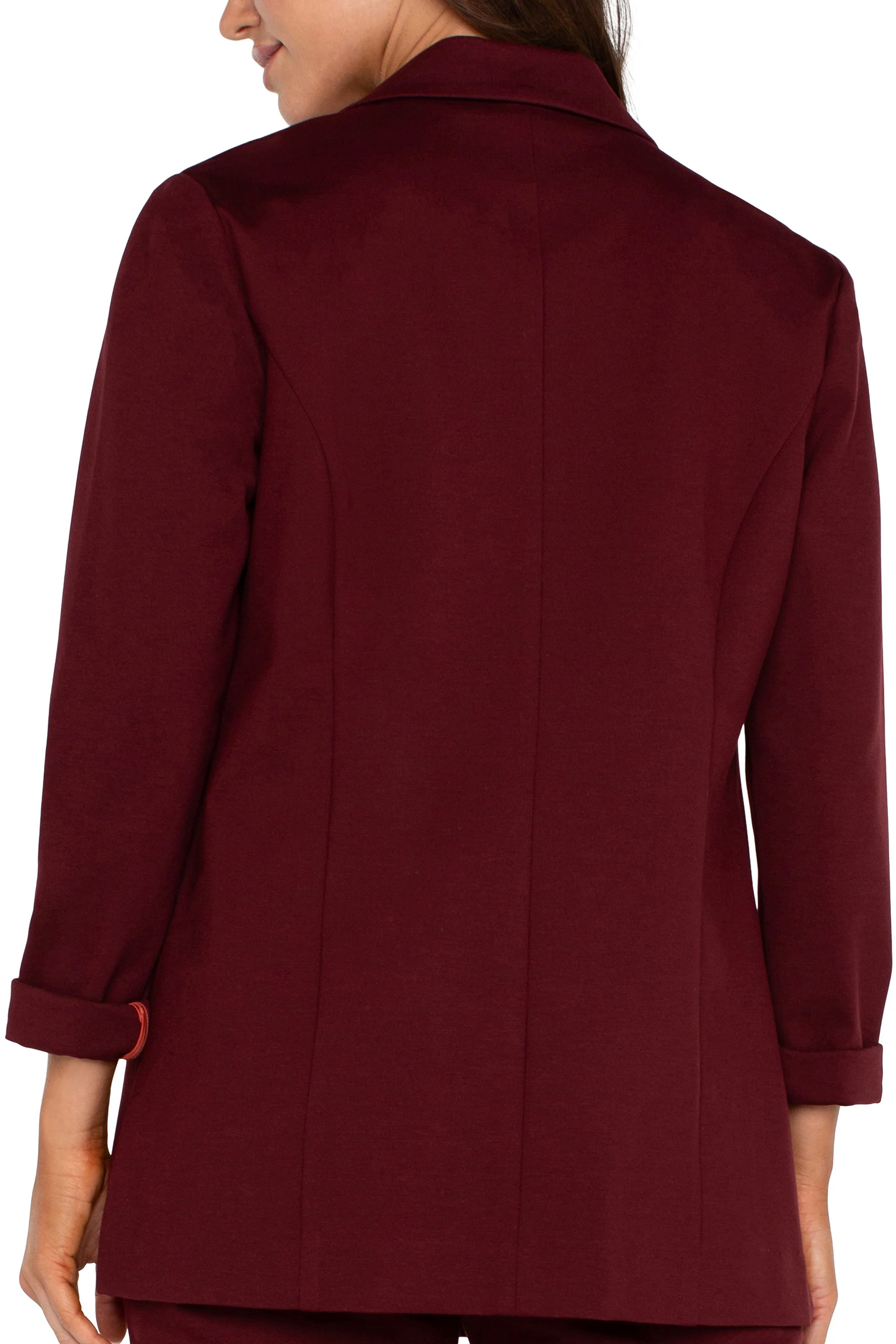 Boyfriend Blazer With Princess Darts - Bordeaux