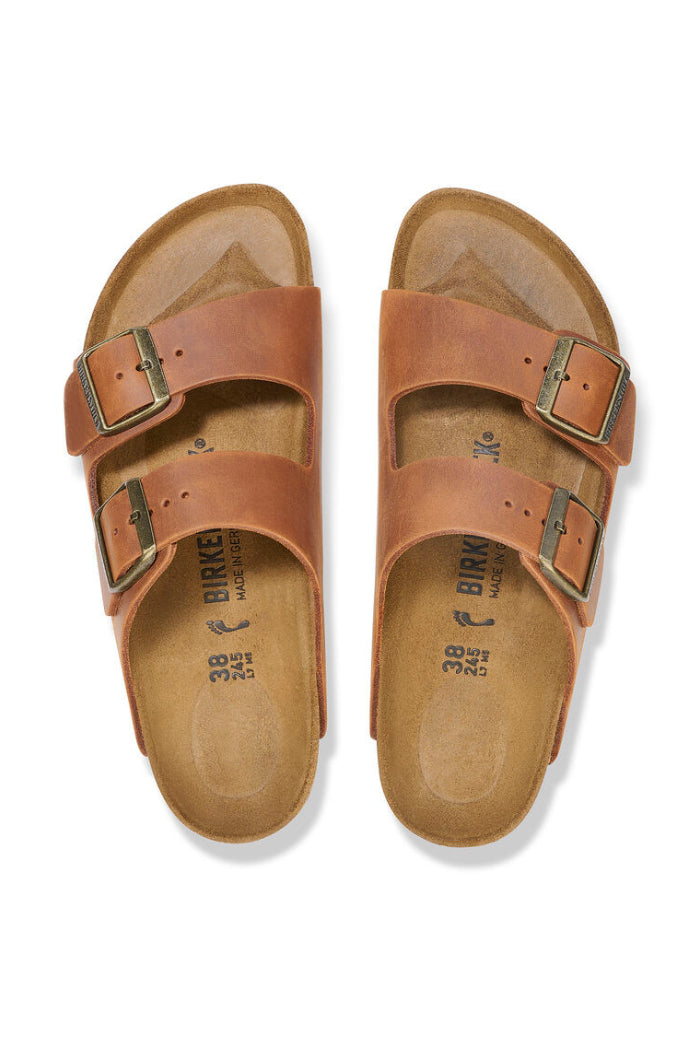 Arizona Narrow Width in Cognac Oiled Leather