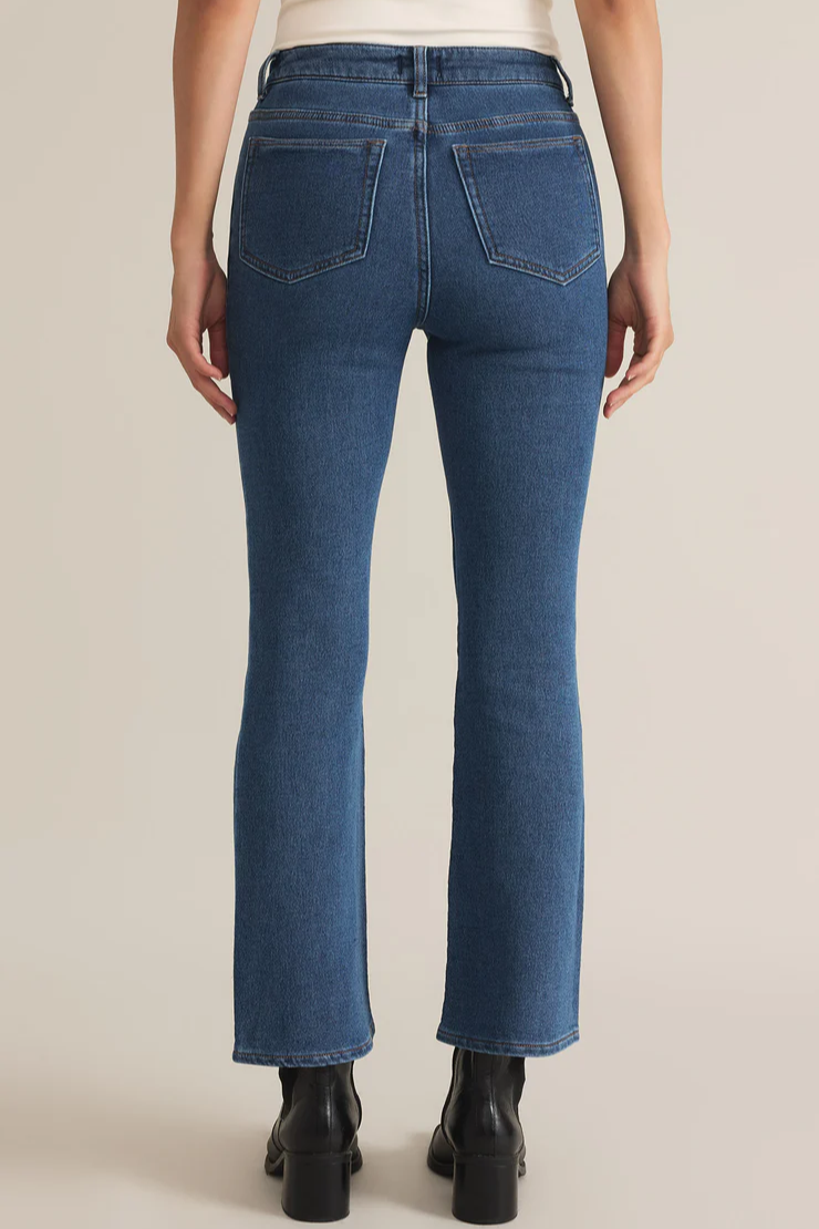 Lia Ankle Kick Flare Denim Pant
