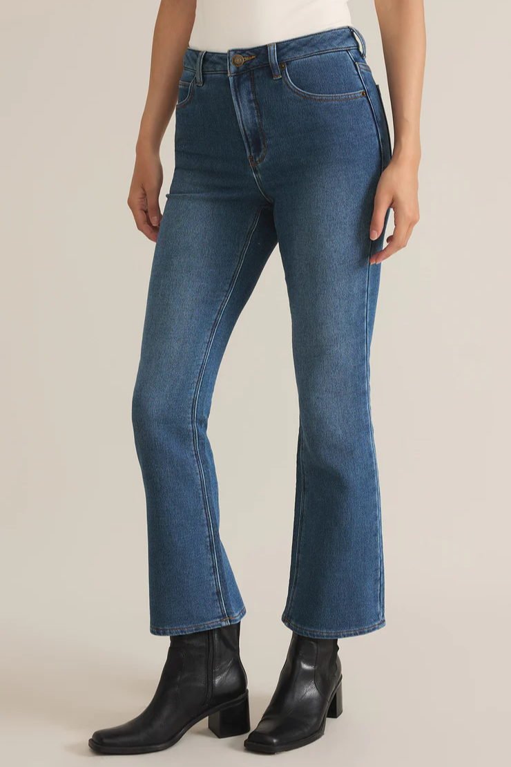 Lia Ankle Kick Flare Denim Pant