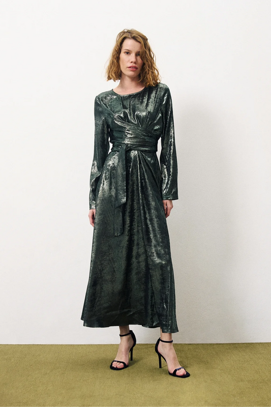 Clarina Metallic Dress