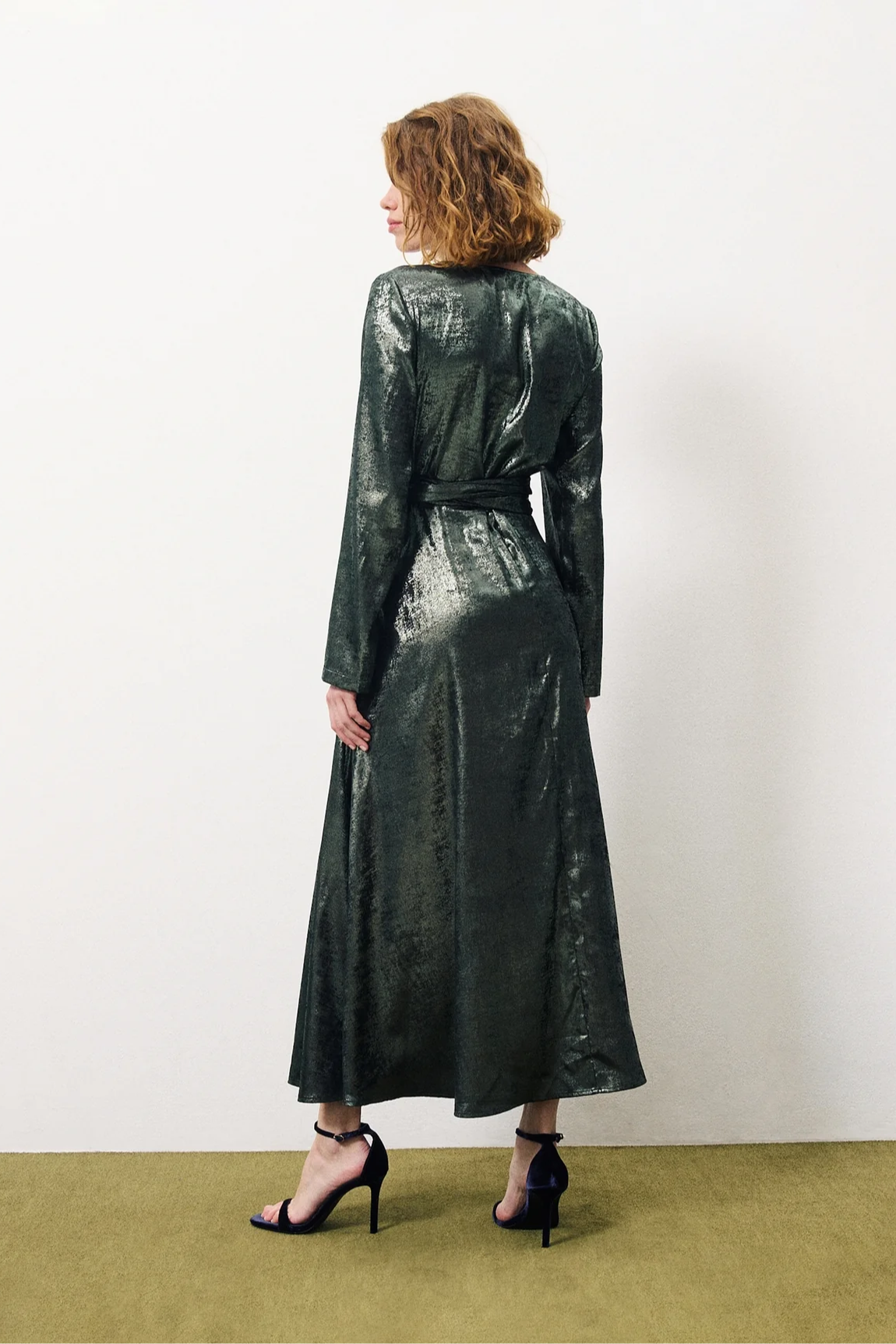 Clarina Metallic Dress