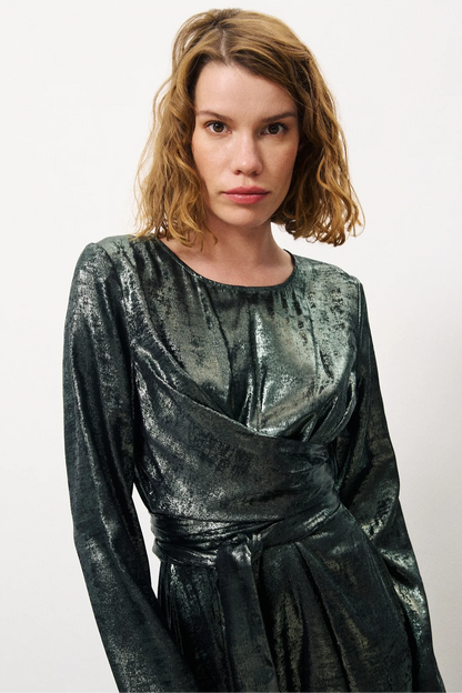 Clarina Metallic Dress