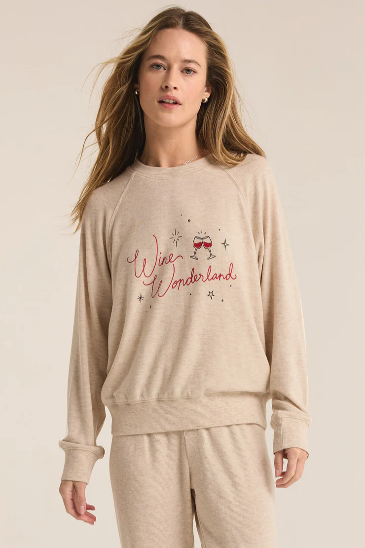 Cassie Wine Wonderland Top