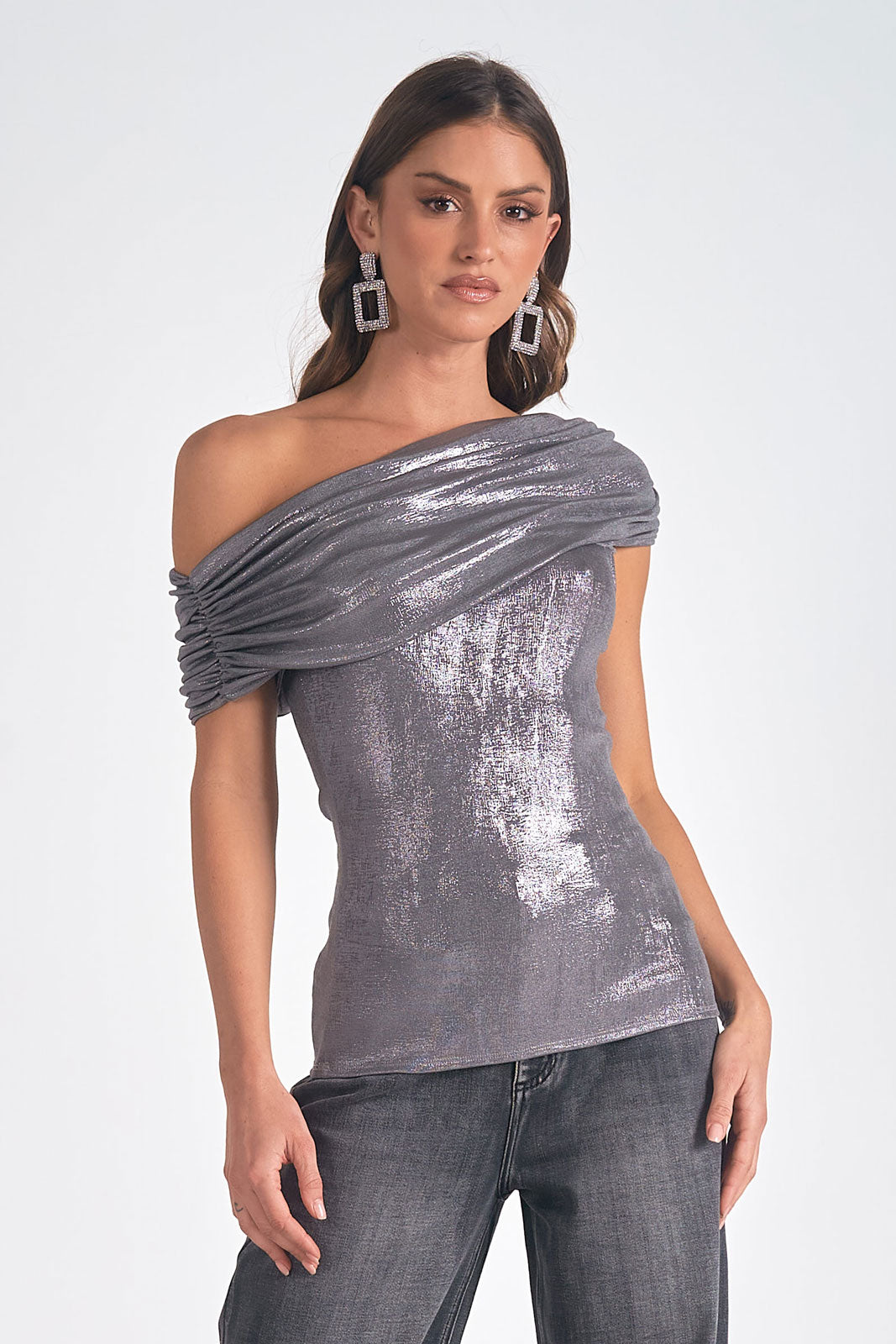 Shimmer Off Shoulder Top