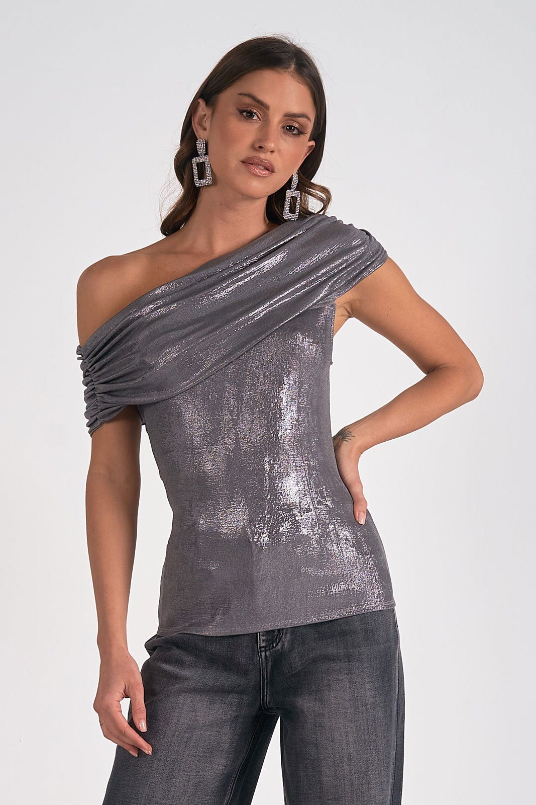 Shimmer Off Shoulder Top