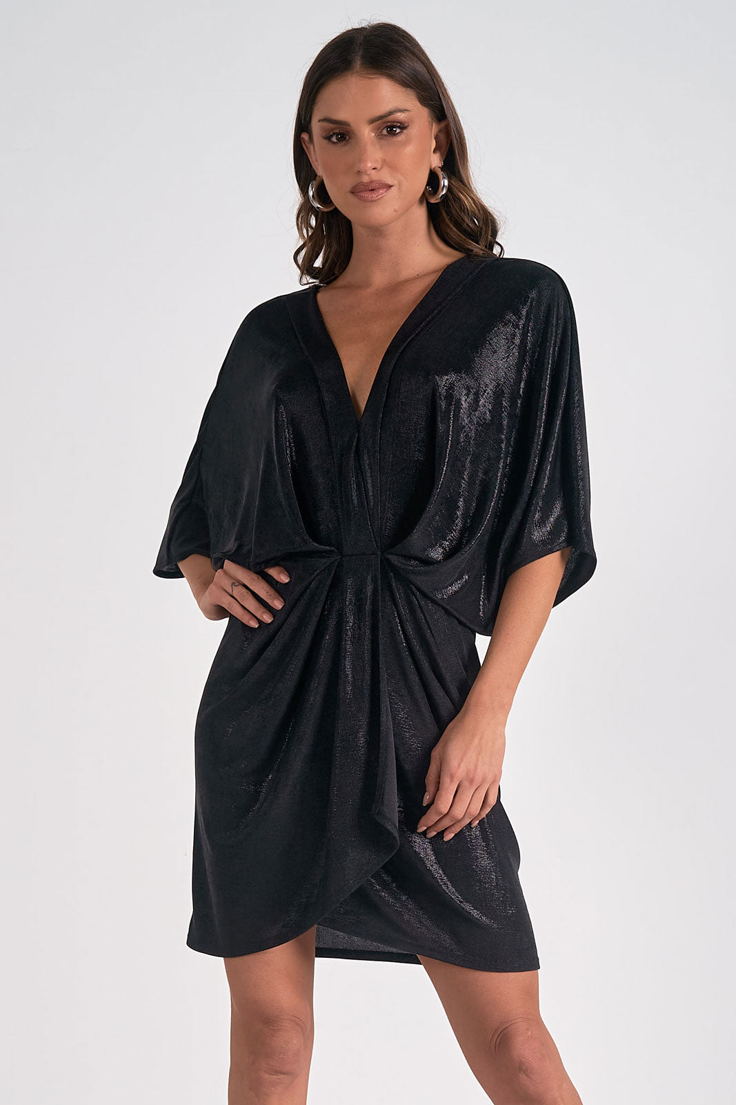 Shimmer Gathered Dress