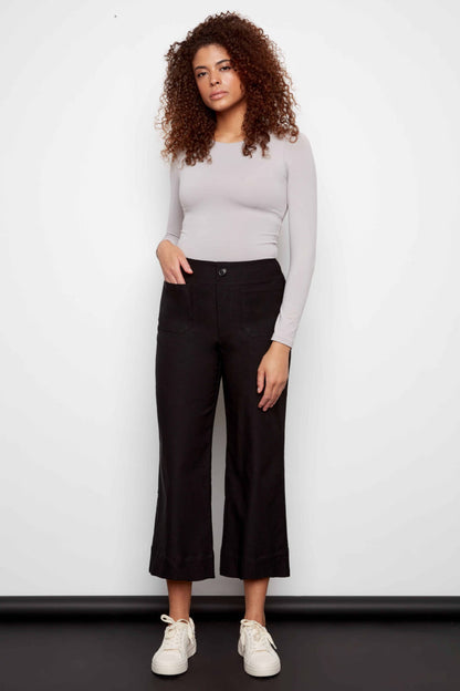 Wide Leg No Waistband Pant