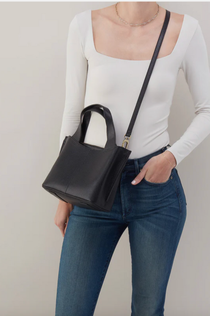 Viva Black Small Pebbled Tote