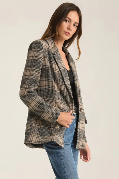 Kingston Relaxed Plaid Blazer