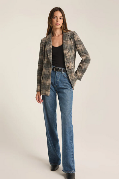 Kingston Relaxed Plaid Blazer