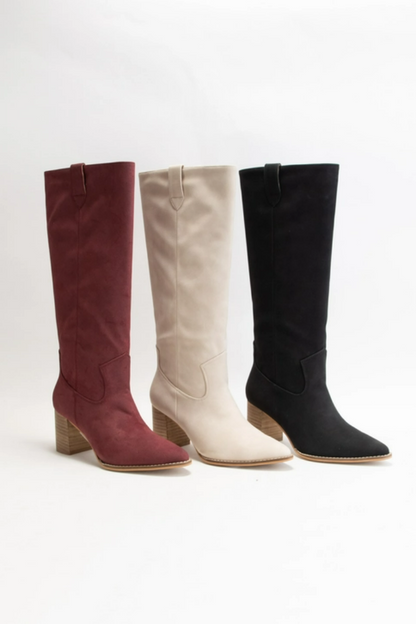 Ariana Mid Knee Length Cowboy Boot
