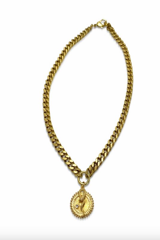 Queen Snake Curb Necklace
