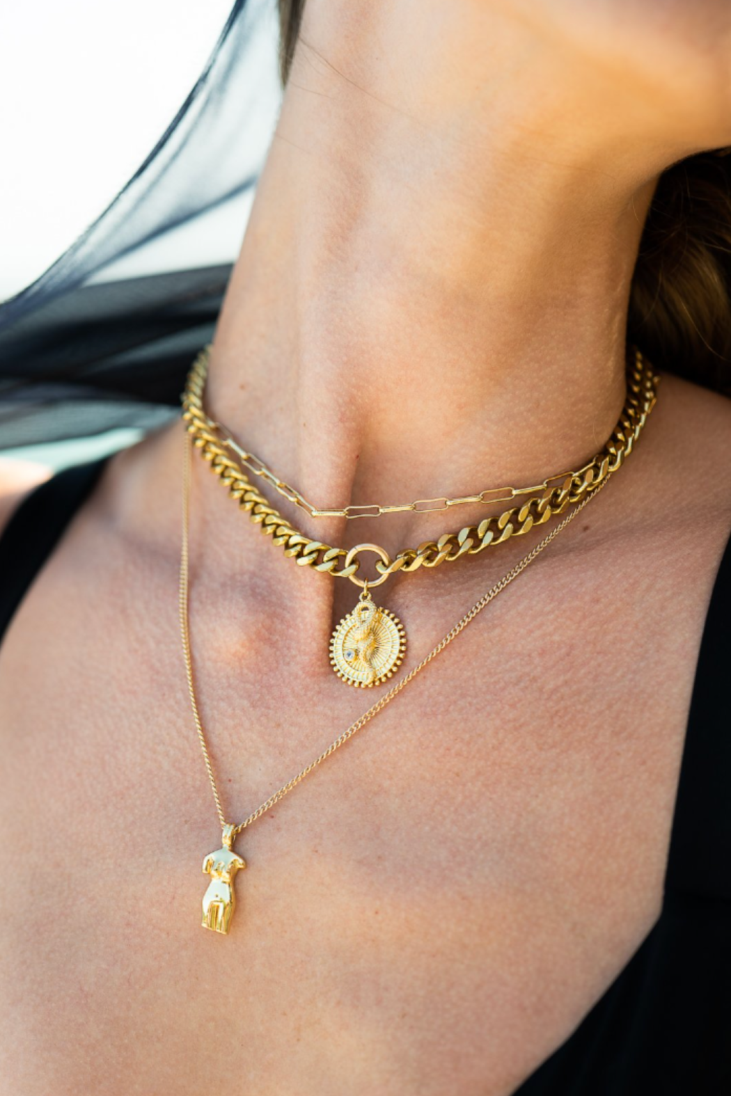Queen Snake Curb Necklace