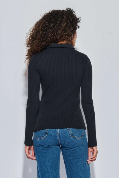 Coco Keyhold Top- Jet Black