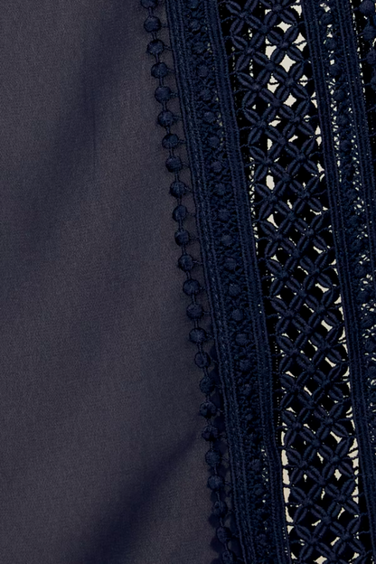 Chiffon And Silky Knit Poncho Top