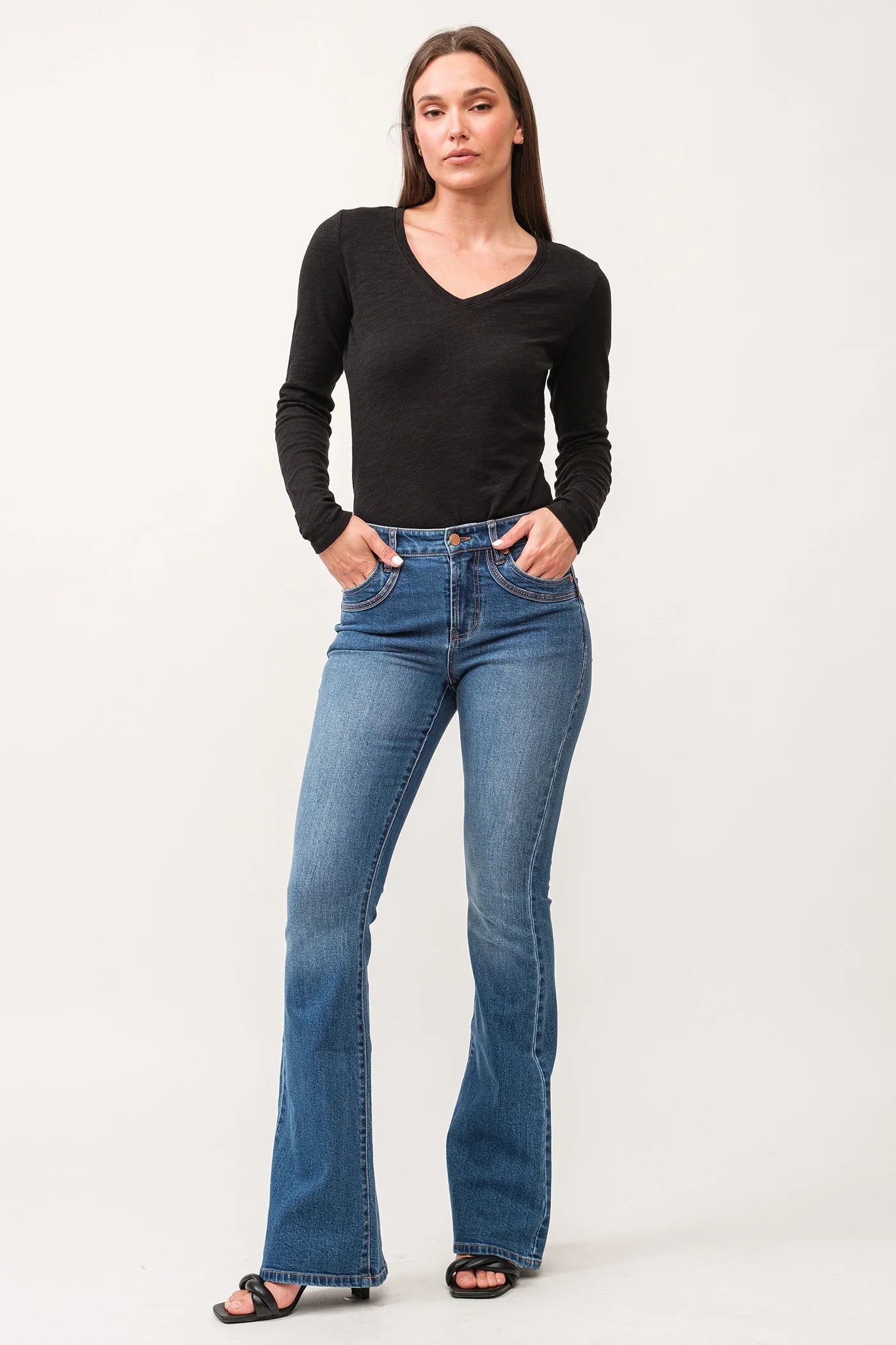 Laney Mid Rise Bootcut Denim