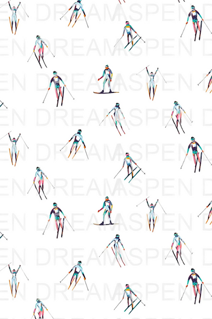 Aspen Dreams  HAVE FUN SKIING COZY LONG PAJAMA SET