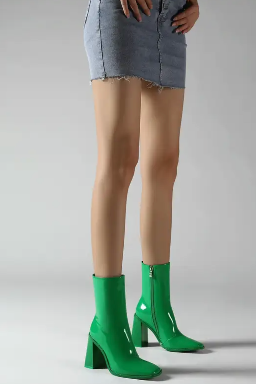 Allegra Patent Mid Calf Boot