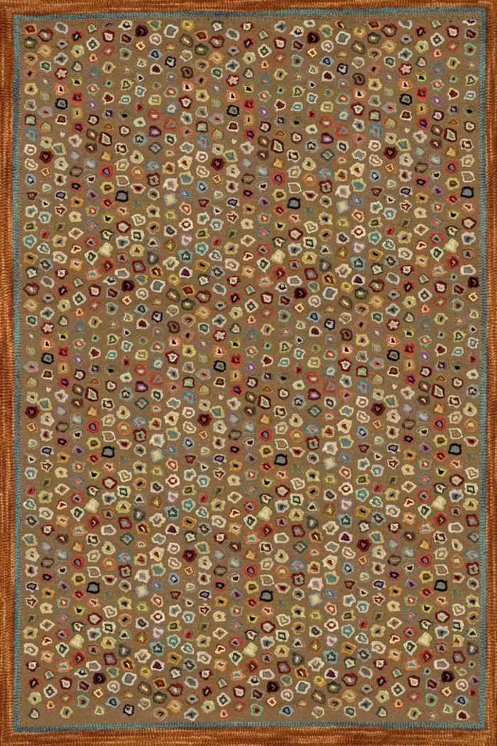 Dash & Albert Cats Paw Micro Hooked Wool Rug 2 x 3