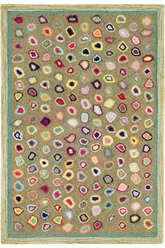 Dash & Albert Cats Paw Micro Hooked Wool Rug 2 x 3