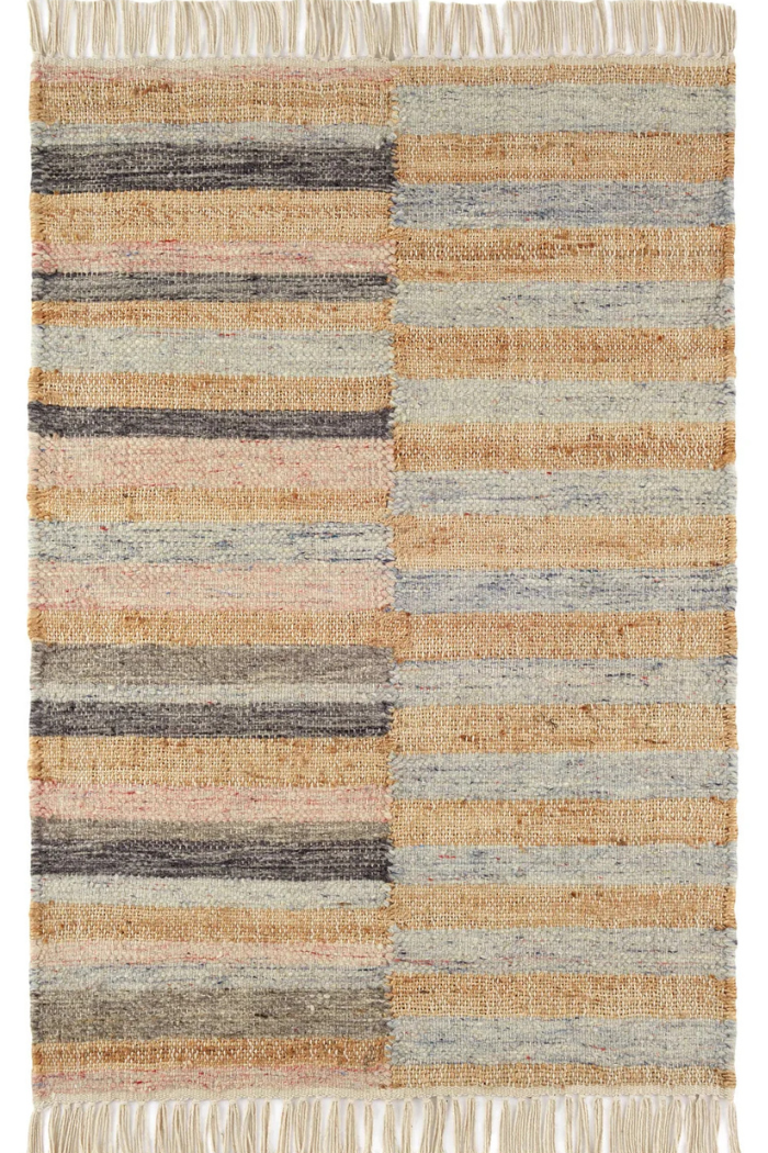 Ravel Stripe Handwoven Wool Rug