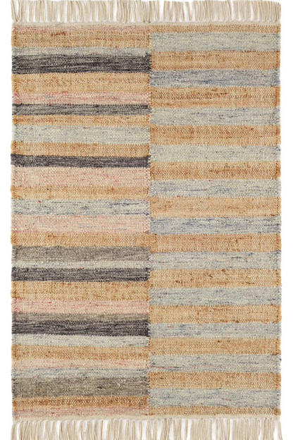 Ravel Stripe Handwoven Wool Rug