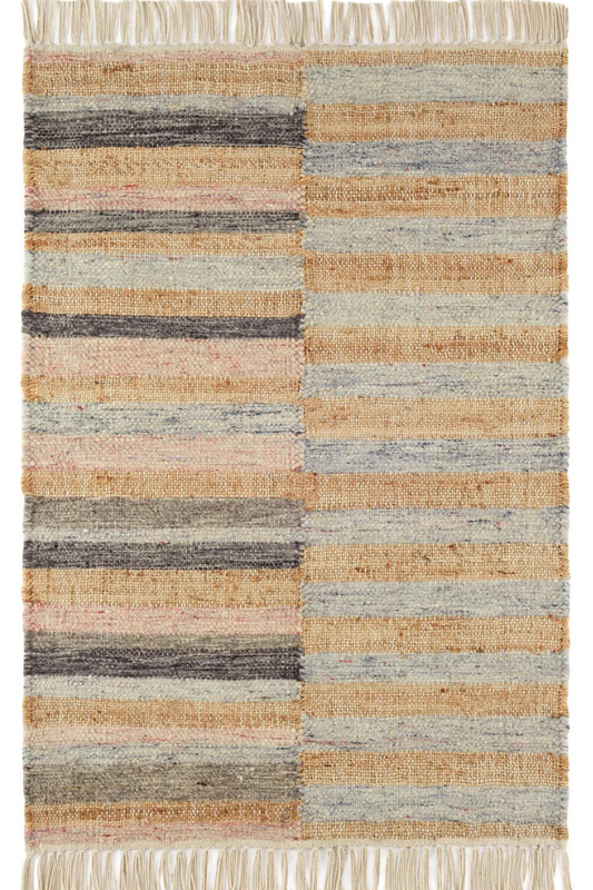 Ravel Stripe Handwoven Wool Rug