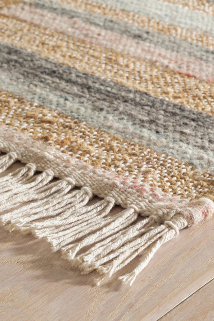 Ravel Stripe Handwoven Wool Rug