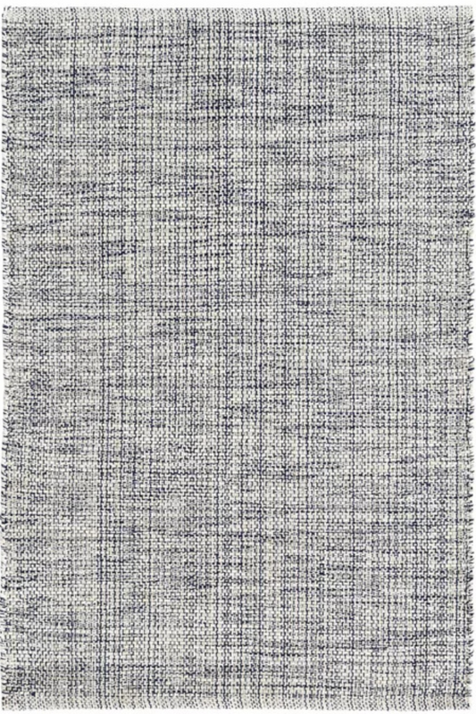 Marled Indigo Woven Cotton Rug