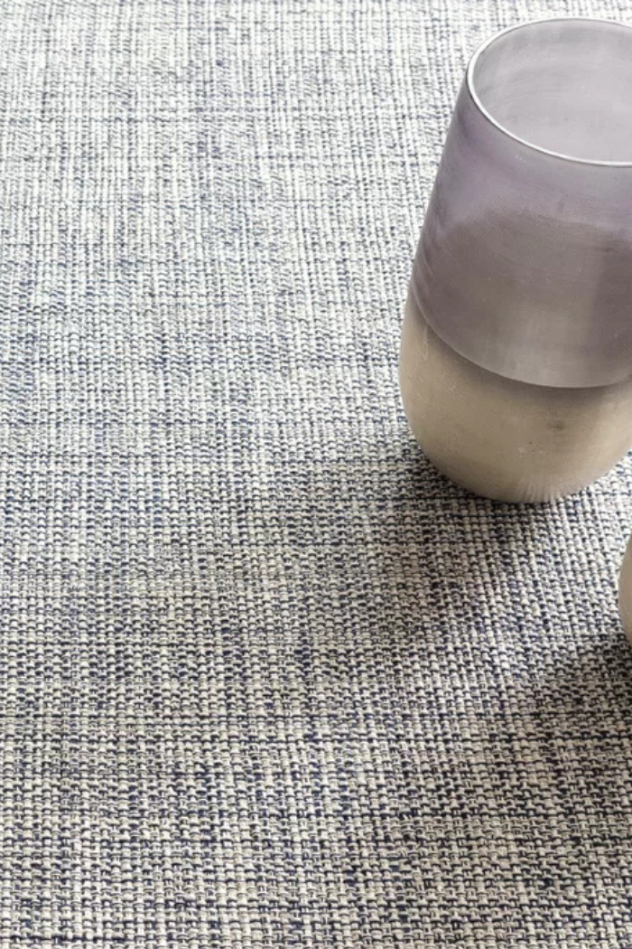Marled Indigo Woven Cotton Rug