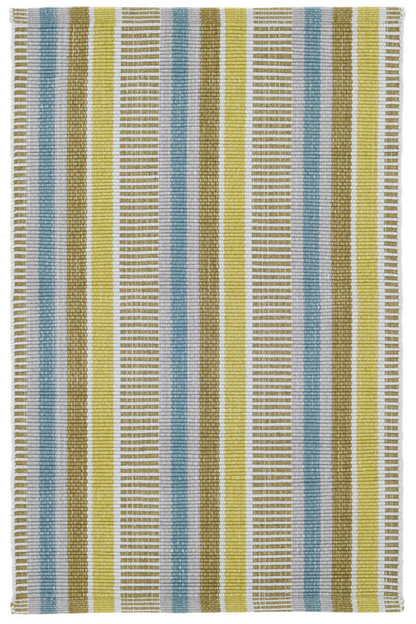 Annie Selke Always Greener Blue/Green Handwoven Indoor 2.5x8 Runner