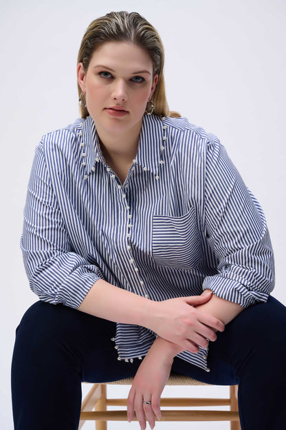 Striped Stretch Cotton Shirt